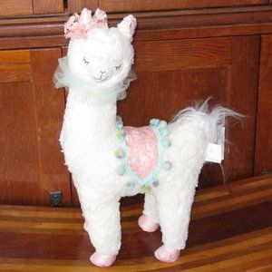 Odellette Llama Poseable Plush NWT Decorative Item